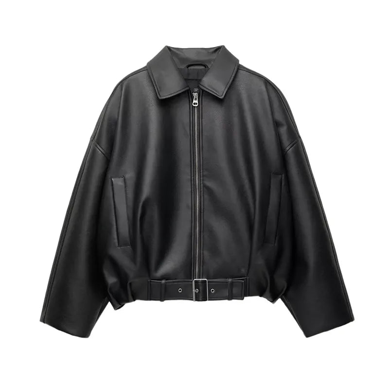 Leather Bomber Jacket