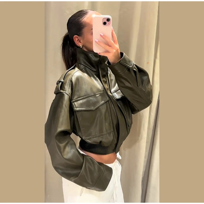 Luxe Vintage Leather Jacket